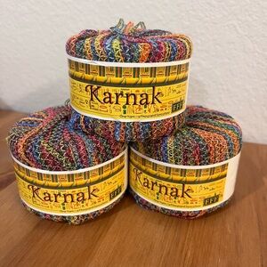 KARNAK Italian Lace MULTICOLOR  crochet RIBBON YARN